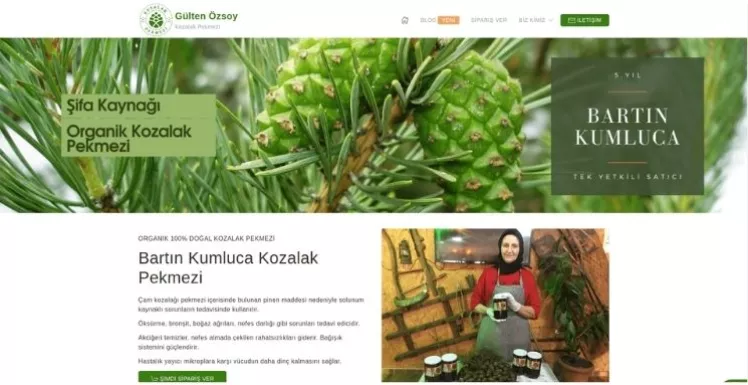 kozalakpekmezi.com sitesi